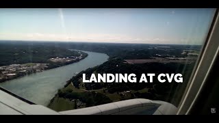 Landing at Cincinnati Northern Kentucky International Airport CVG  Arriving from Chicago [upl. by Gall]