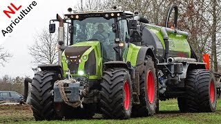 Slurry  Grasland bemesten met Claas Axion 850 en Kaweco Profi II  Pleizier amp Timmer  2019 [upl. by Calica311]