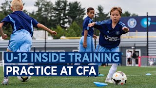 U12 Boys Practice at CFA  ACADEMY INSIDE TRAINING [upl. by Siulegroj]