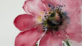 Tips On How To Paint Flowers In Watercolour [upl. by Justicz136]