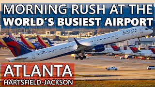 MORNING RUSH at the WORLDS BUSIEST AIRPORT  Atlanta HartsfieldJackson Plane Spotting [upl. by Meaghan10]