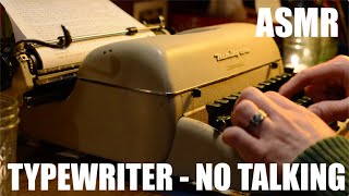 ASMR Typing on 1950s Typewriter No Talking Real Typing Repetitive Predicable Mechanical Sounds [upl. by Gaul888]