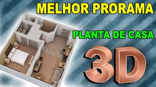 Melhor programa para criar planta de casa 3D [upl. by Jablon]