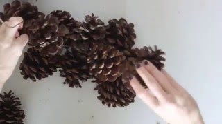 DIY Practically Free Pinecone Wreath [upl. by Nailuj600]