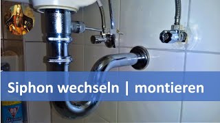 Siphon wechseln  austauschen  montieren [upl. by Anelat]