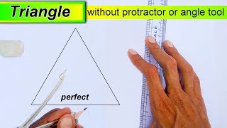 how to draw an equilateral triangle Geometry lesson [upl. by Aynad432]