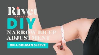 DIY Narrow Bicep Adjustment on a dolman [upl. by Ecirtnuahs472]