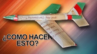 Como hacer un avión Jet de cartón que vuela [upl. by Skylar202]