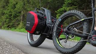 Bike trailer for Ebike and FATBIKE  Extrawheel MATE [upl. by Birkett]