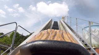 Wildwasserbahn  Wunderland Kalkar Onride Log Flume [upl. by Tonie]