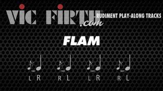 The Flam Vic Firth Rudiment Playalong [upl. by Oetomit]