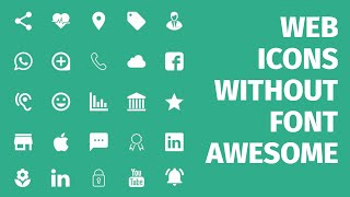 Web Icons with No External Libraries 🙅 No More Font Awesome [upl. by Yreved914]