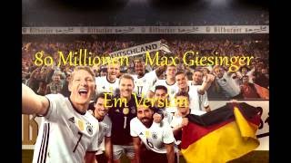 80 Millionen Em Version  Max Giesinger Lyrics [upl. by Ange657]