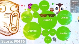 Agario 90K Score  SOLO AGARIO GAMEPLAY [upl. by Siuqram]