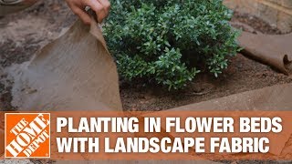 How to Install Landscape Fabric for a Flower Bed [upl. by Mickie]