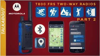 Motorola Talkabout T800 FRS Two Way Bluetooth Radio part 2 [upl. by Domingo720]