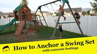 How to Anchor a Swing Set [upl. by Analihp875]