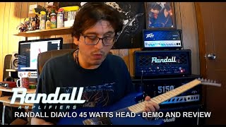 Randall Diavlo 45 Watts Head  Demo and Review [upl. by Adihahs434]