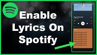 How To Enable Lyrics On Spotify [upl. by Paderna]