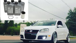 DSG FLUID CHANGE ON A VW GTI  MK5 MK6 amp MK7 [upl. by Arlen591]