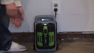 EGO 56Volt 75 Ah Battery how to charge [upl. by Nafets182]