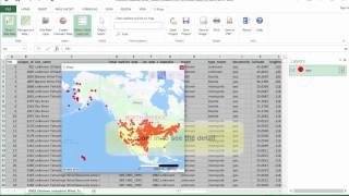 How to put coordinates on a map in Excel [upl. by Selhorst]