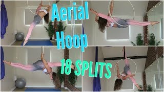 18 Aerial Hoop SPLIT moves  UNIQUE AERIALISTS [upl. by Michigan]