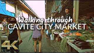 CAVITE CITY PUBLIC MARKET  Walking Tour 4K [upl. by Ordnasil]