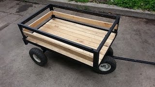 como hacer un carrito para jalar how to make a pull wagon [upl. by Eenafit886]