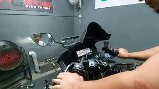 R15 V3 BS4 POWERTRONIC ECU RG DYNO RUN [upl. by Giovanna]