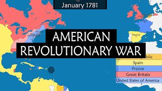 American Revolutionary War  Summary on a Map [upl. by Maryjane]