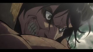 Eren Vs Reiner  Attack On Titan S2 Dub [upl. by Ahsikad]