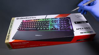 SteelSeries Apex Pro Mechanical Gaming Keyboard Unboxing  ASMR [upl. by Tabina]