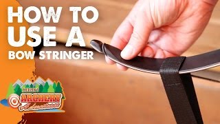 how to use a bow stringer Archery [upl. by Dnarb]