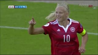 Pernille Harder  Goals amp Skills  2017 [upl. by Dlanigger]