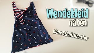 Wendekleid Nähanleitung  OHNE Schnittmuster  Für Anfänger  Nähtinchen [upl. by Nawk]