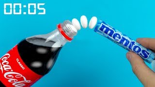 10 ASOMBROSOS EXPERIMENTOS CON COCACOLA QUE DEBERÍAS VER [upl. by Nashbar525]