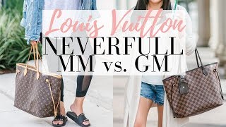 LOUIS VUITTON NEVERFULL MM vs GM  5 Minute Friday  LuxMommy [upl. by Leonardo]