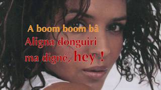 Boom boom ba lyrics metisse [upl. by Eiramadnil288]