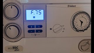 How to fix Vaillant boiler F75 Fault [upl. by Earl]