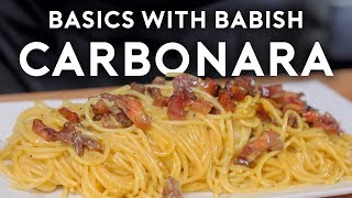 Carbonara  Basics with Babish [upl. by Anelegna145]