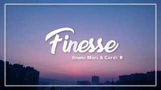 Finesse  Bruno Mars ft Cardi B Lyrics [upl. by Malloy568]