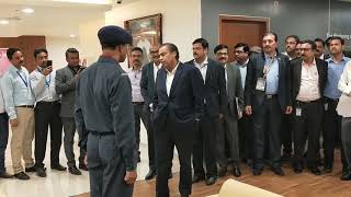 Mukesh Ambani visit in Kolkata Jio Godrej Office [upl. by Olegnaed]