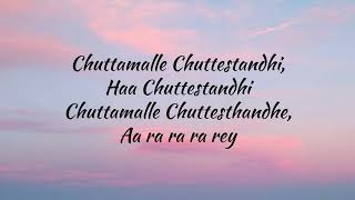 CHUTTAMALLE SONG LYRICS DEVARA [upl. by Aernda382]