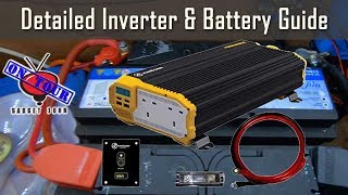 Detailed 12v Inverter amp Battery Wiring Guide  Campervan Motorhome RV amp Boat [upl. by Aikemaj]