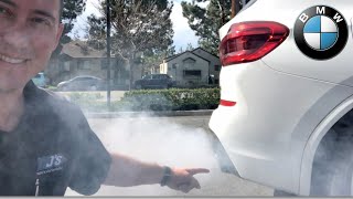 Smoke From Tailpipe  BMW [upl. by Enyaht]