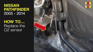 How to Replace the O2 sensor on the Nissan Pathfinder 2005 to 2014 [upl. by Damalas862]