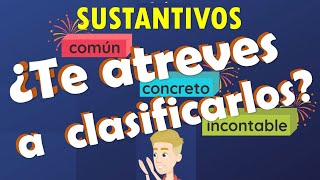 JUEGO  CLASIFICA los SUSTANTIVOS  EDUCATRUKI [upl. by Razaele]