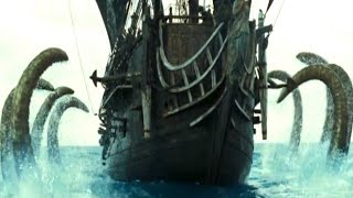 Pirates Of The Caribbean 2  The Kraken Battle Scene [upl. by Kung]