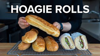 How to Make Proper Hoagie Rolls at home [upl. by Adlih]